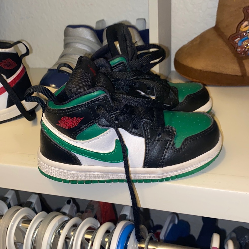 Green and black Jordan